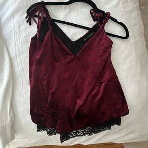 Zara velvet top